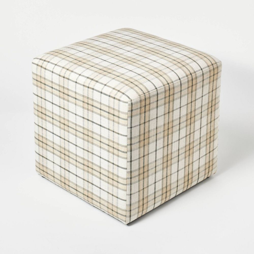 Lynwood Square Upholstered Cube Ottoman - Threshold™ designed with Studio McGee