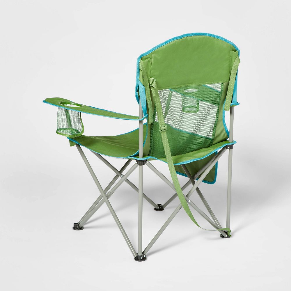 Oversized Outdoor Portable Mesh Camp Chair Green - Embark™