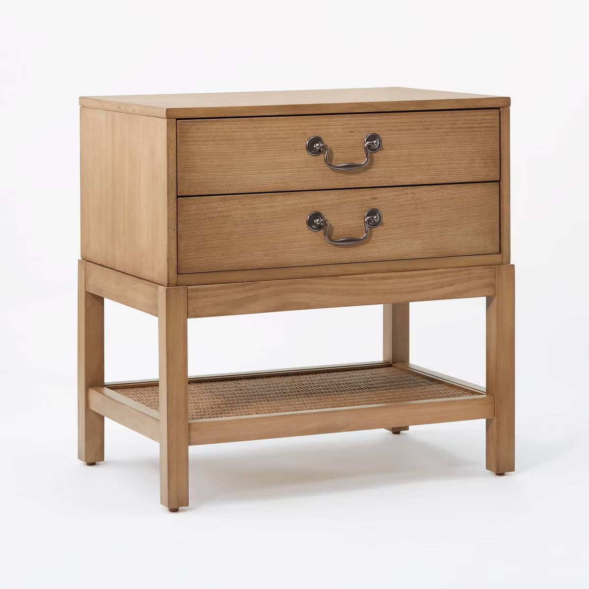 Elmira Nightstand 2 Drawers Brown - Threshold™ designed with Studio McGee Assembly Required