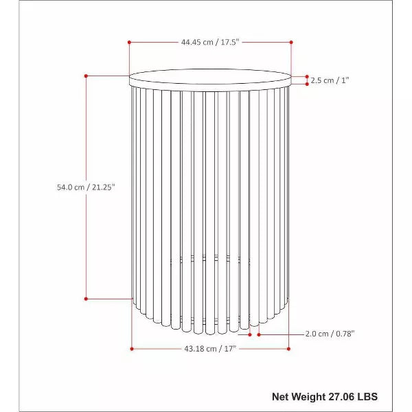 Karl Metal Accent Table - WyndenHall