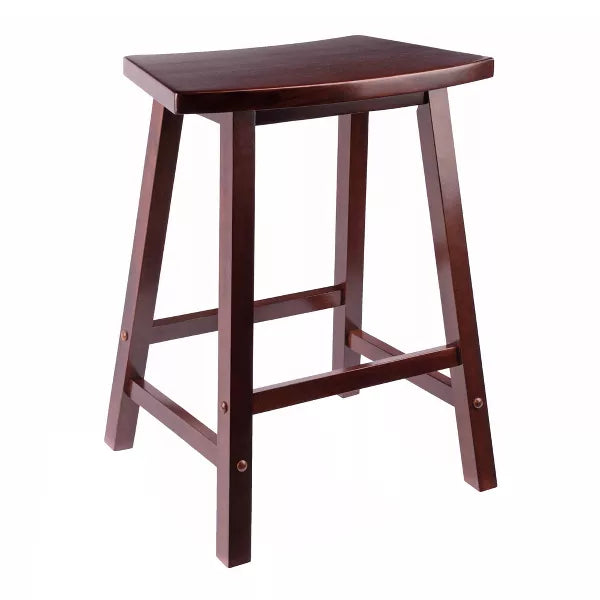 Katashi Fan Shape Stool Walnut - Winsome (Size 24")