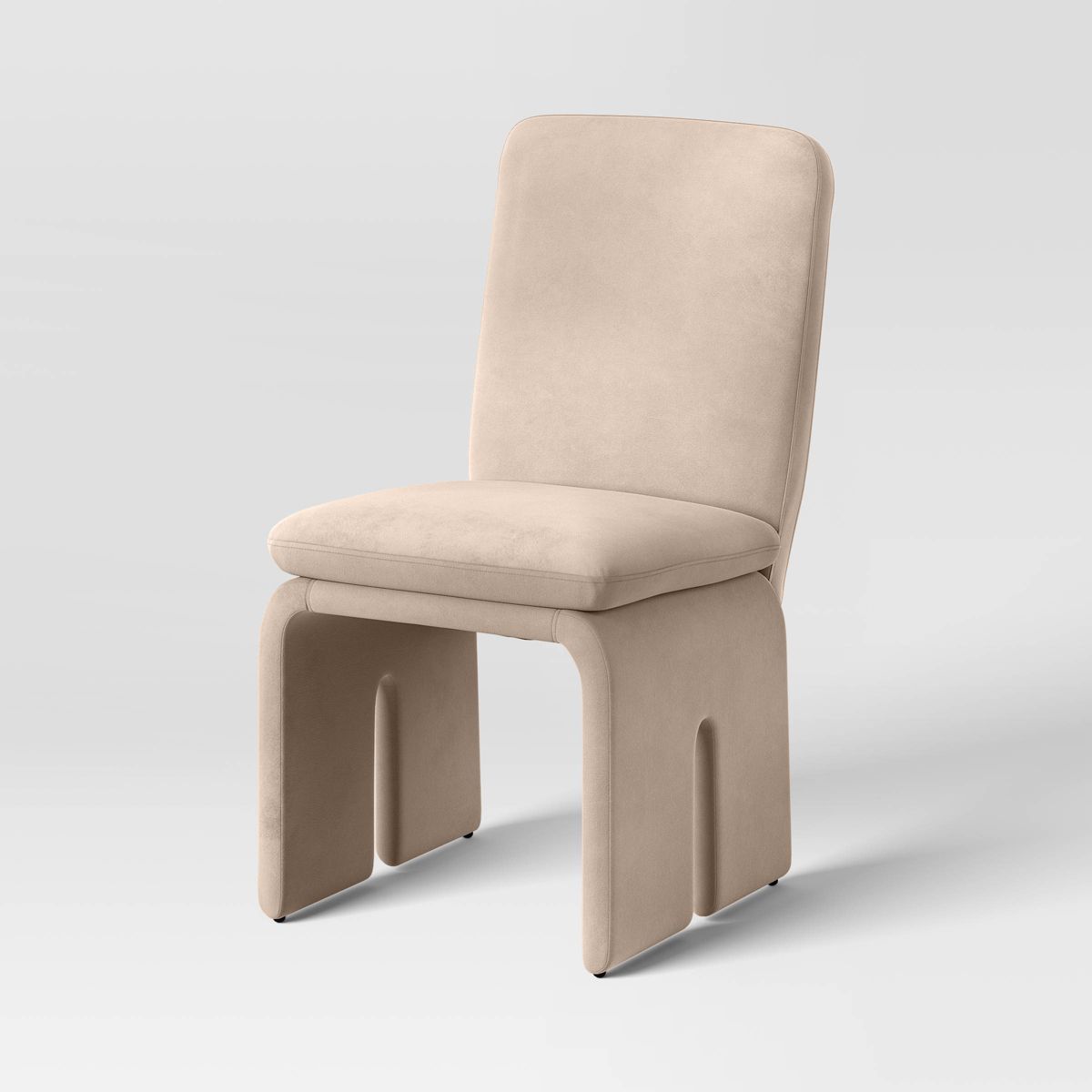 Safflower Sculptural Dining Chair Dark Tan - Threshold™