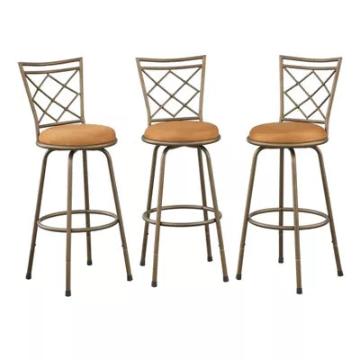 Set of 3 Avery Adjustable Metal Barstool - Buylateral