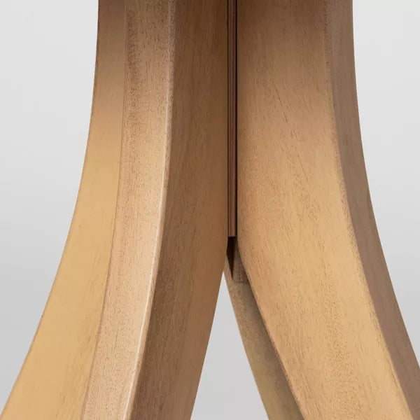 Surfside Round Wood Knock Down Accent Table with Curved Legs - Threshold™ Designed with Studio McGee