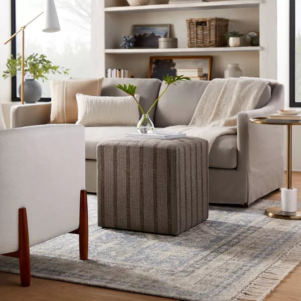 Lynwood Square Upholstered Cube Ottoman - Threshold™ designed with Studio McGee