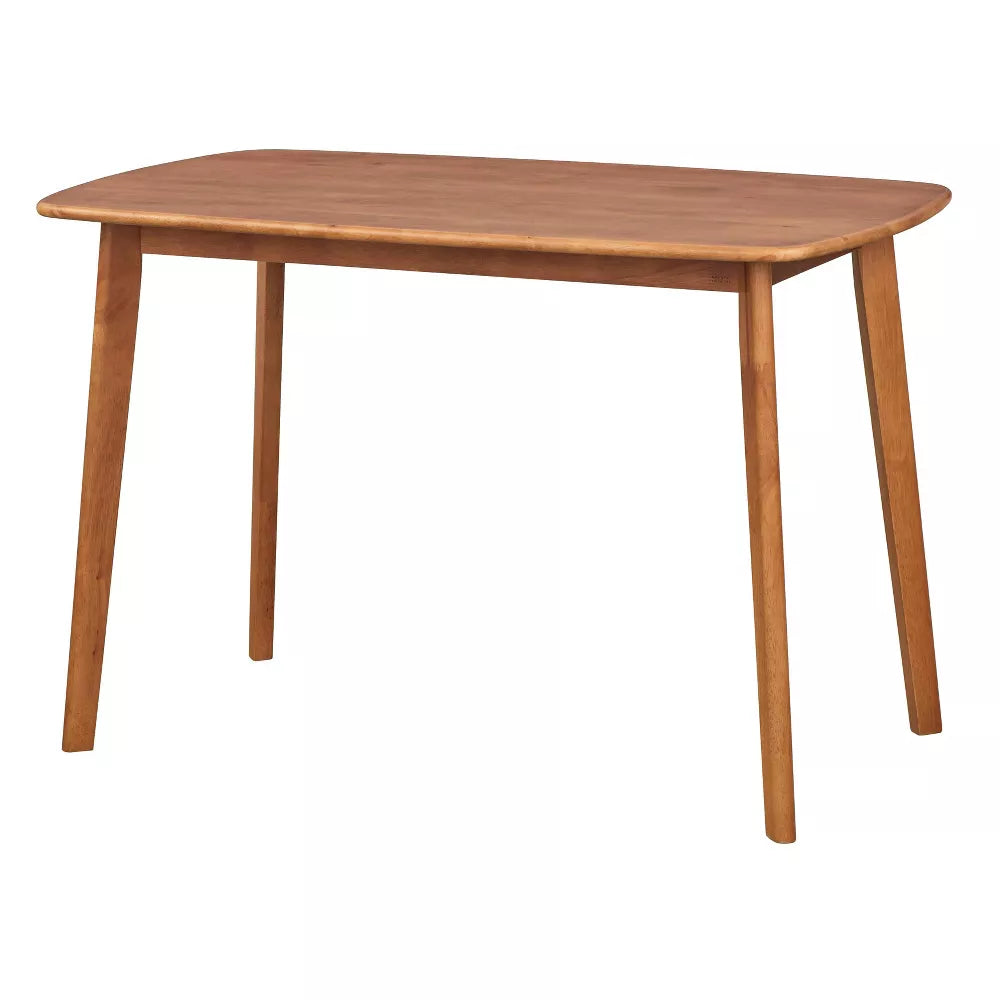 Nettie Mid-Century Modern Rectangular Dining Table Walnut Finish - Buylateral