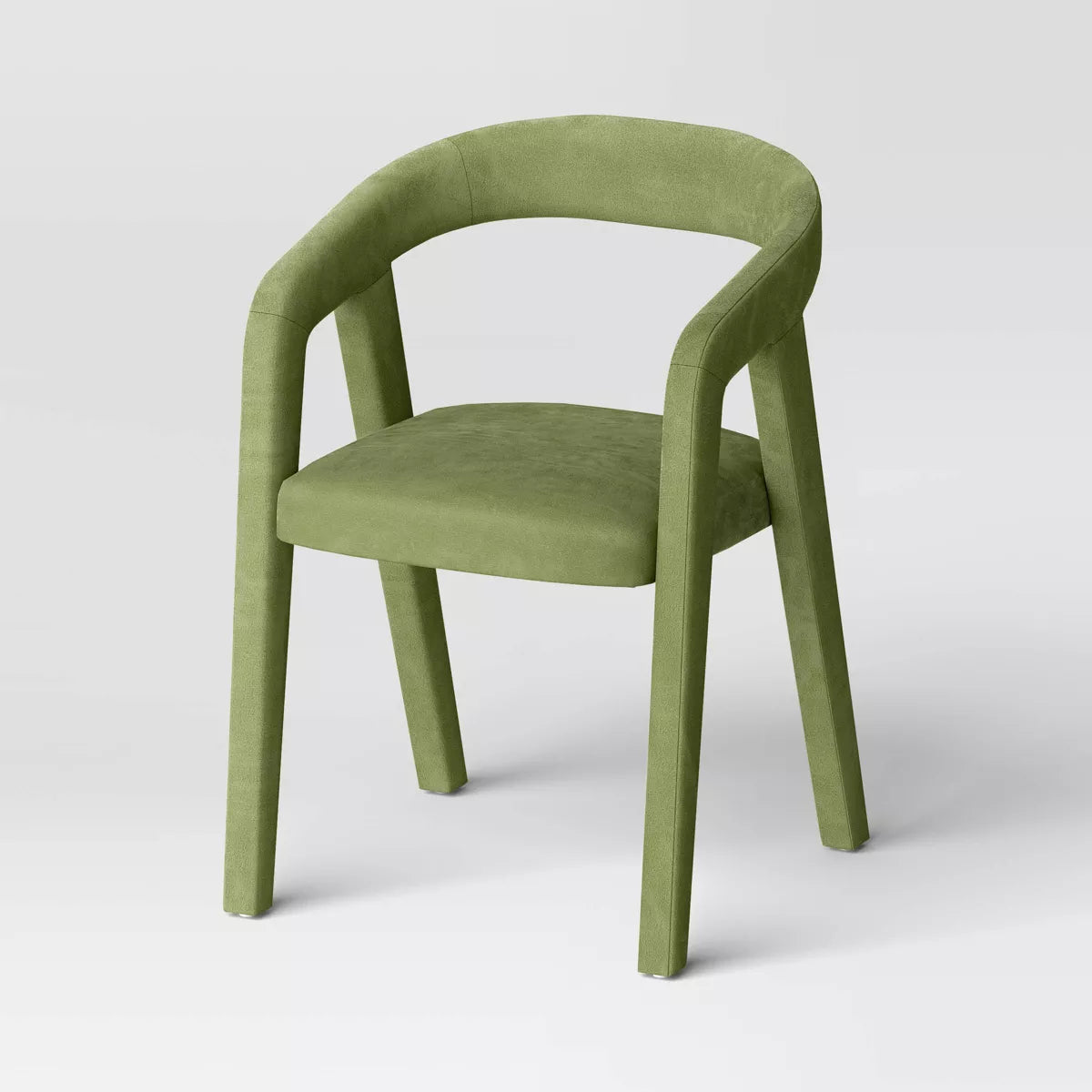 Lana Curved Back Upholstered Dining Chair - Threshold™ (Color Olive Green)