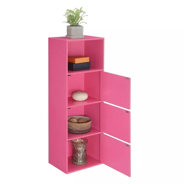 Breighton Home VersaStorage Tri-Door Cabinet with Cubby Storage and Shelf