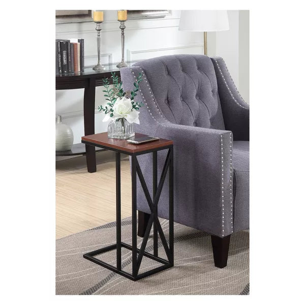 Tucson C End Table - Breighton Home (Color Cherry/Black)