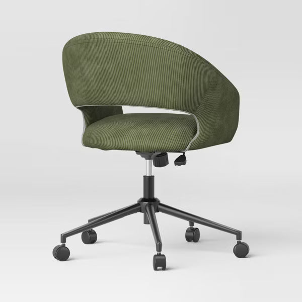 Rolling Swivel Barrel Back Dorm Office Chair Green - Room Essentials