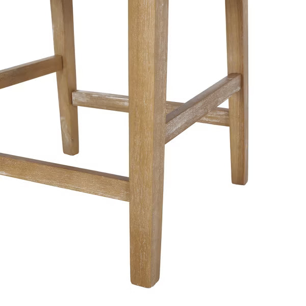 Christopher Knight Home Chaparral Contemporary Fabric Upholstered Wood 26 inch Counter Stools (Set of 2), Beige and Weathered Natural