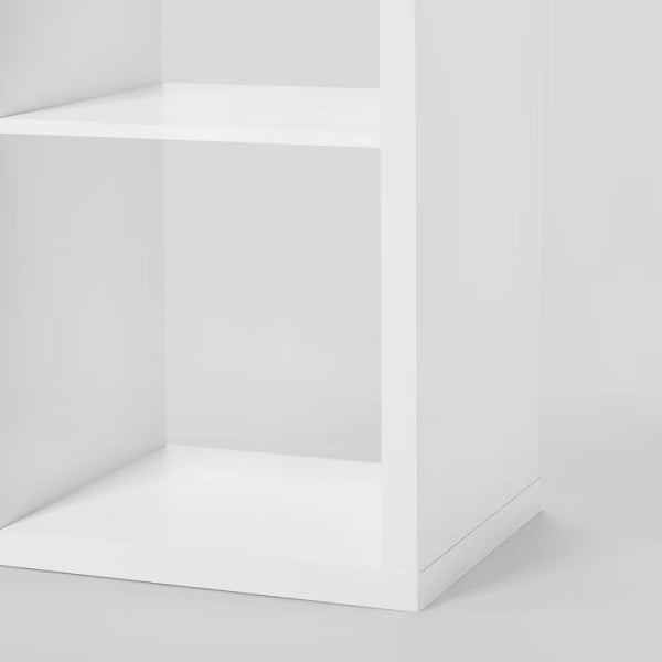 13'' 16 Cube Organizer White - Brightroom™: Decorative Bookshelf with 4 Shelves, Cubby Storage Bins, MDF Frame