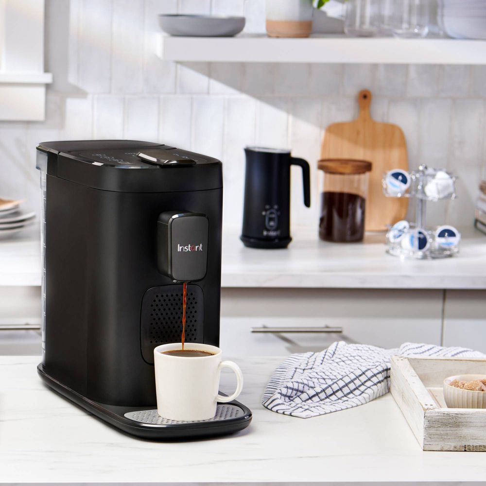 Instant Dual Pod Plus 3-in-1 Coffee Maker with Espresso Machine, Pod Coffee Maker and Ground Coffee, Nespresso Capsules Compatible - Black