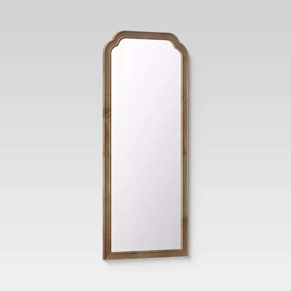 30" x 70" Oversize Leaner French Country Wood Mirror Natural - Threshold™