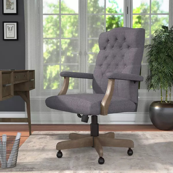 Traditional Executive Chair - Boss Office Products (Color Slate Gray)