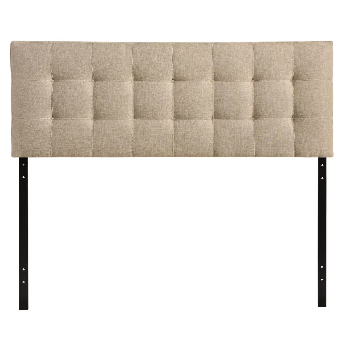 Queen Lily Upholstered Fabric Headboard Beige - Modway