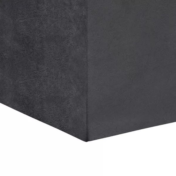 17" Townsend Cube Storage Ottoman with Tray - WyndenHall (Color Distressed Black)