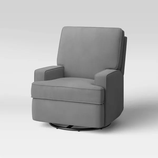 Baby Relax Addison Swivel Gliding Recliner (Color Gray)