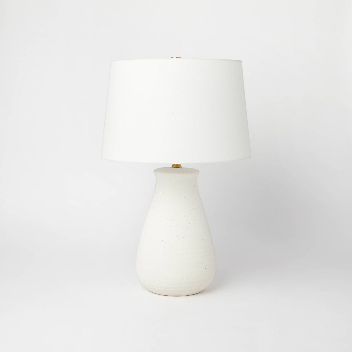 Ceramic Speckled Table Lamp White (Includes LED Light Bulb) - Threshold™ designed with Studio McGee