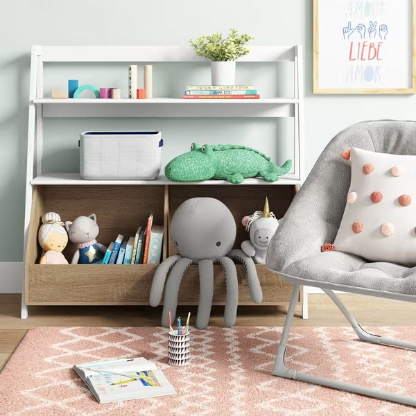 Bly Wide Kids' Bookshelf White - Pillowfort™