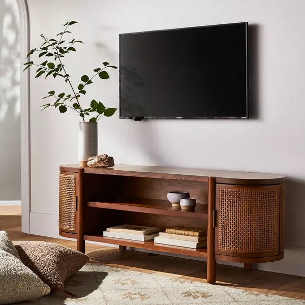 Portola Hills Caned Door TV Stand for TVs up to 60" - Threshold™ designed with Studio McGee