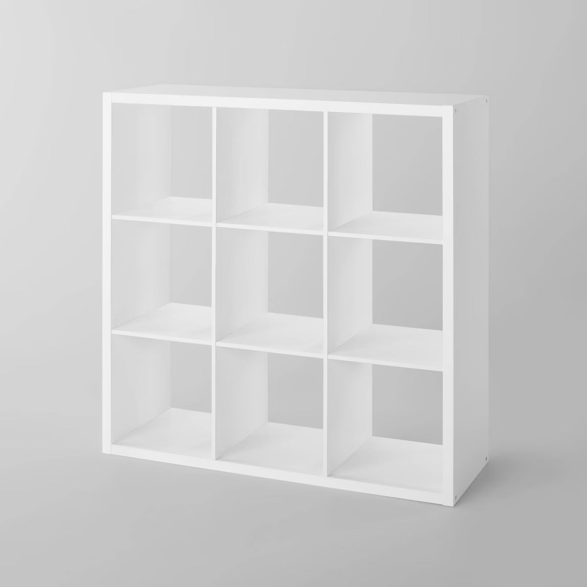13" 9 Cube Organizer White - Brightroom™: Decorative Bookshelf, Cubby Storage, MDF & Particle Board, 13" Cube System Compatible