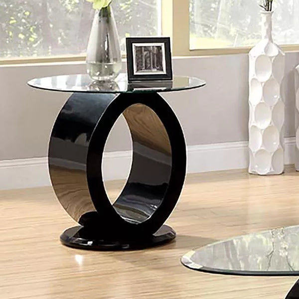 Olympiad Glass Top End Table - miBasics