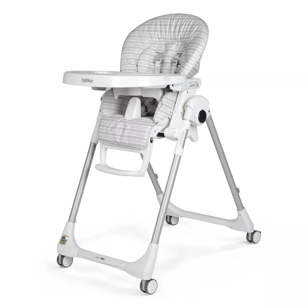Peg Perego Zero 3 High Chair - White and Gray