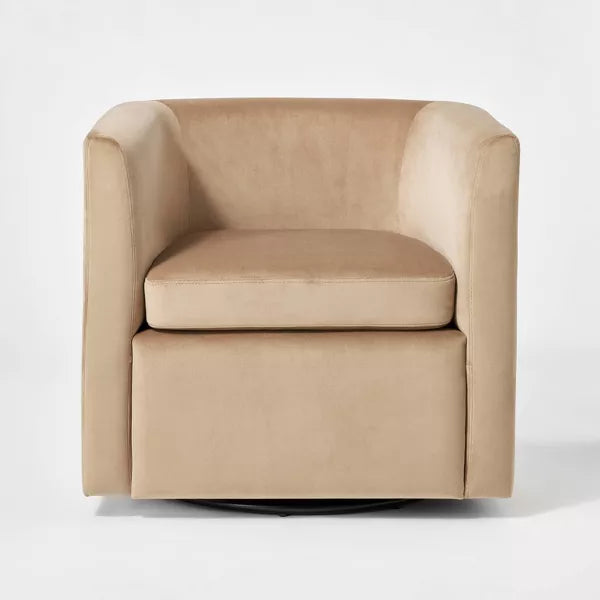 Vernon Upholstered Barrel Swivel Accent Chair - Threshold™ designed with Studio McGee