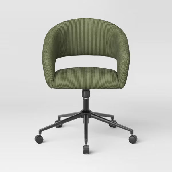 Rolling Swivel Barrel Back Dorm Office Chair Green - Room Essentials