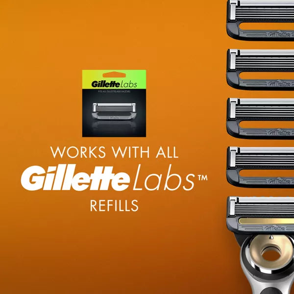 Gillette Labs Heated Razor with 2 Razor Blade Refills & Charging Dock Starter Kit - 4ct