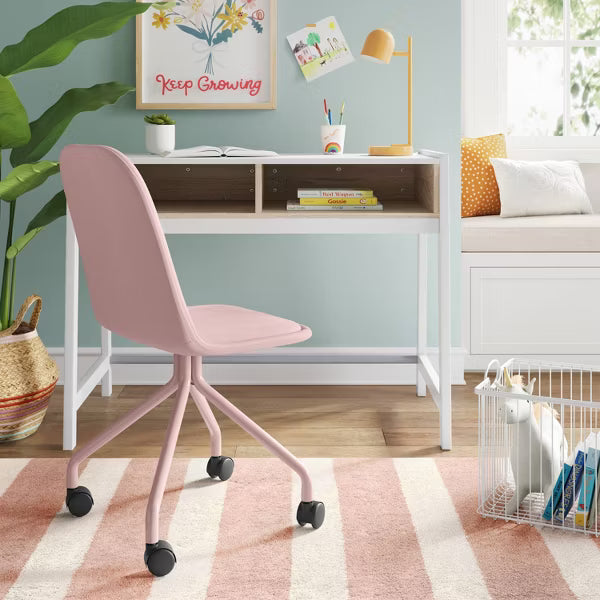 Rolling Kids' Desk Chair Pink - Pillowfort™