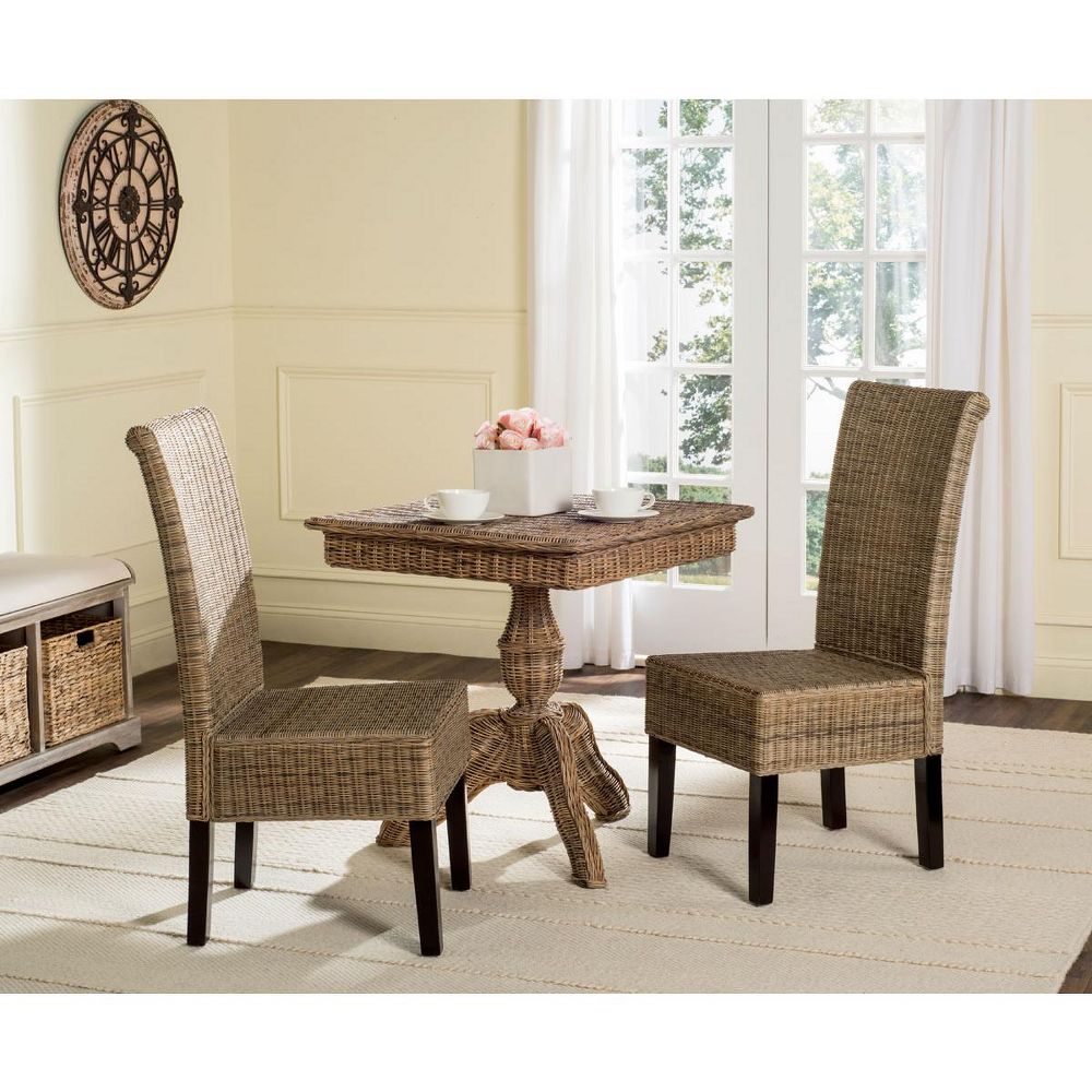 Arjun 18''H Wicker Dining Chair (Set of 2) - Safavieh