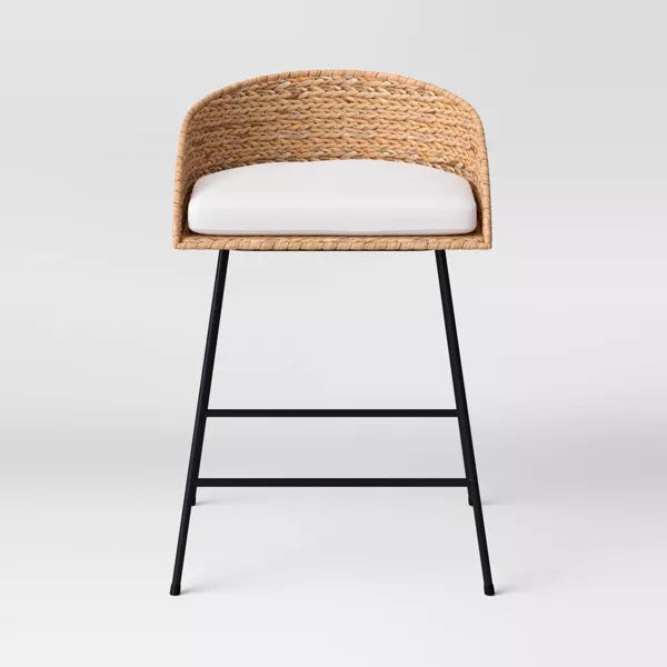 Landis Woven Backed Counter Height Barstool with Cushion - Threshold™