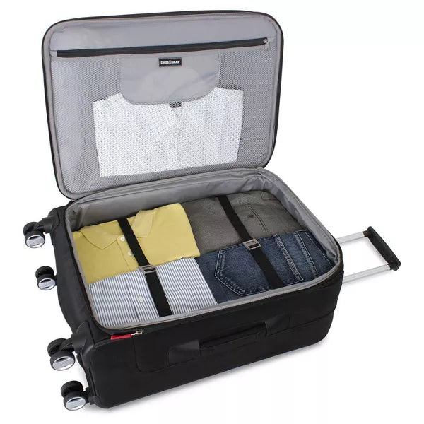 SWISSGEAR Zurich Softside Medium Checked Spinner Suitcase