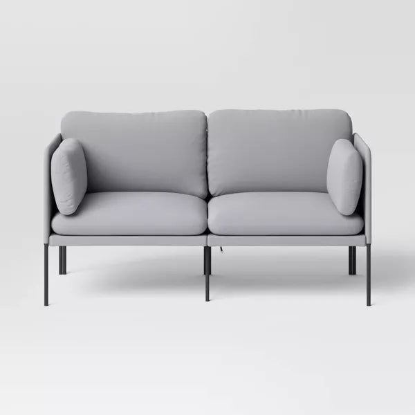 Upholstered Loveseat Gray - Room Essentials™