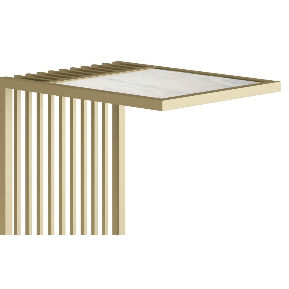 Simplihome Side Table, Dorval, Gold