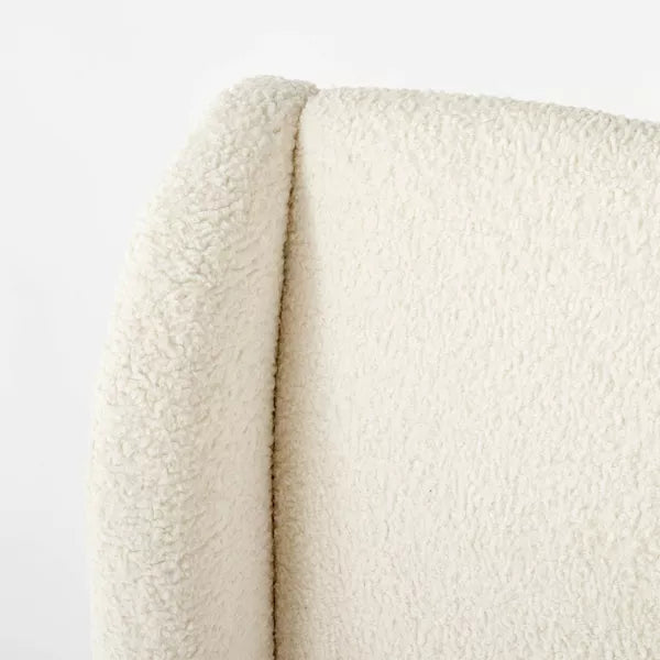 Kessler Bed in Cream Faux Shearling - Threshold™ designed with Studio McGee (Size Queen)