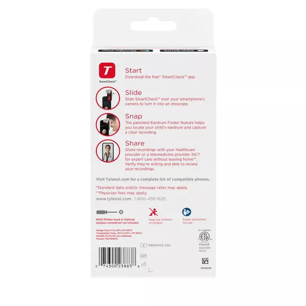 Tylenol SmartCheck Digital Ear Scope