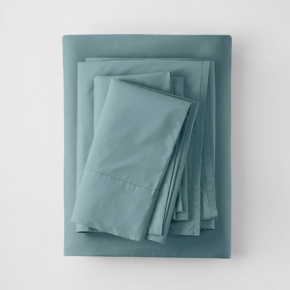 Washed Supima Percale Solid Sheet Set - Casaluna™