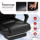 Massage Adjustable Executive Chair with Armrests and Retractable Footrest