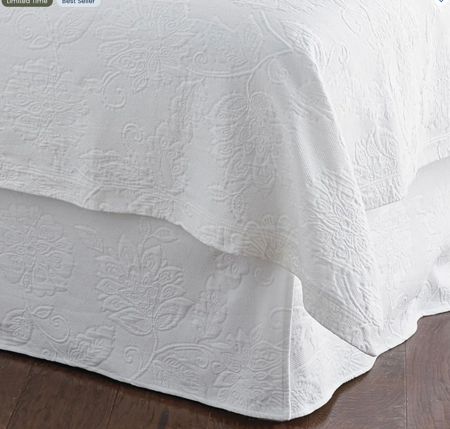 Company Cotton™ Putnam Cotton Matelassé Coverlet - White