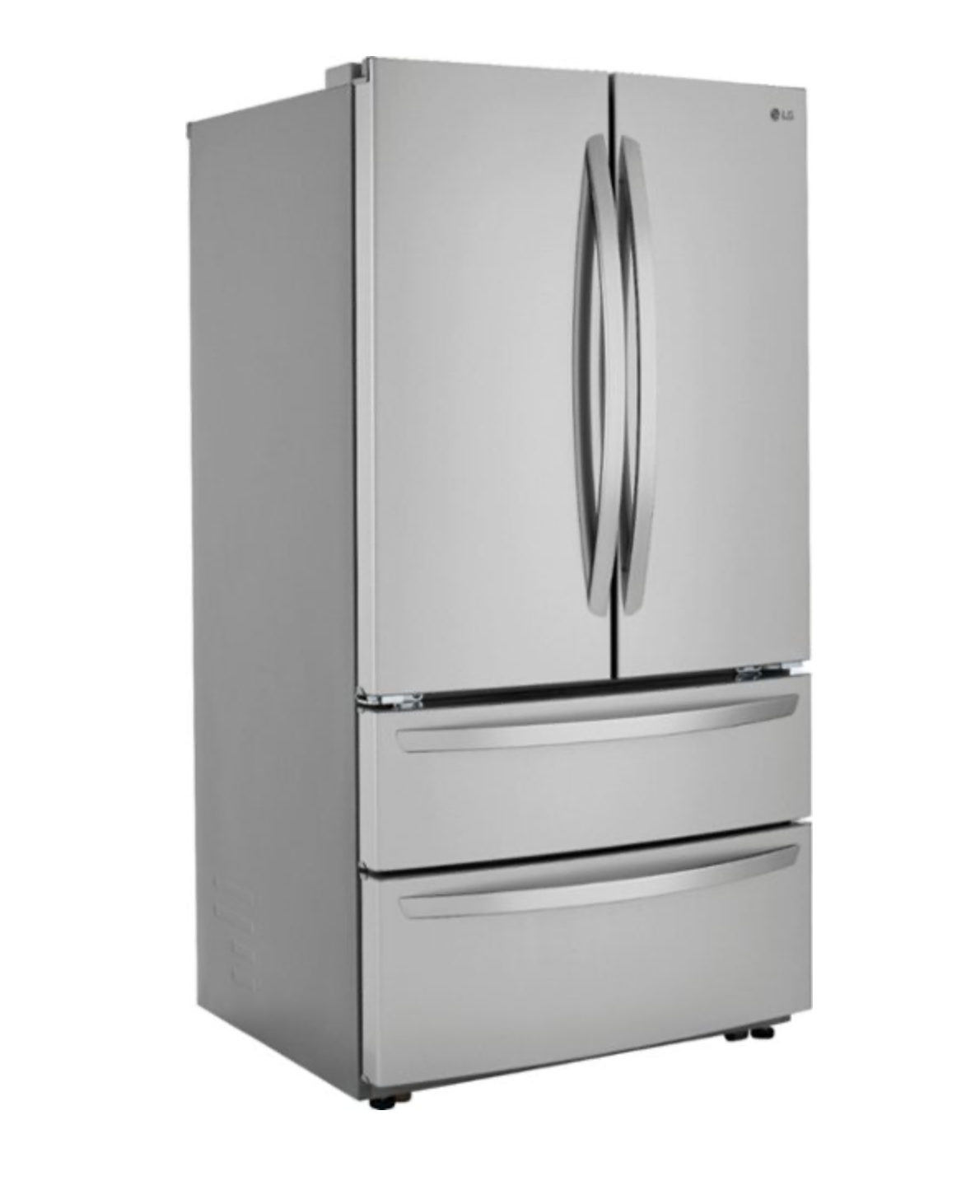 LG - 26.9 Cu. Ft. 4-Door French Door Refrigerator with Internal Water Dispenser - Stainless Steel (very small dent top right corner) – (P)