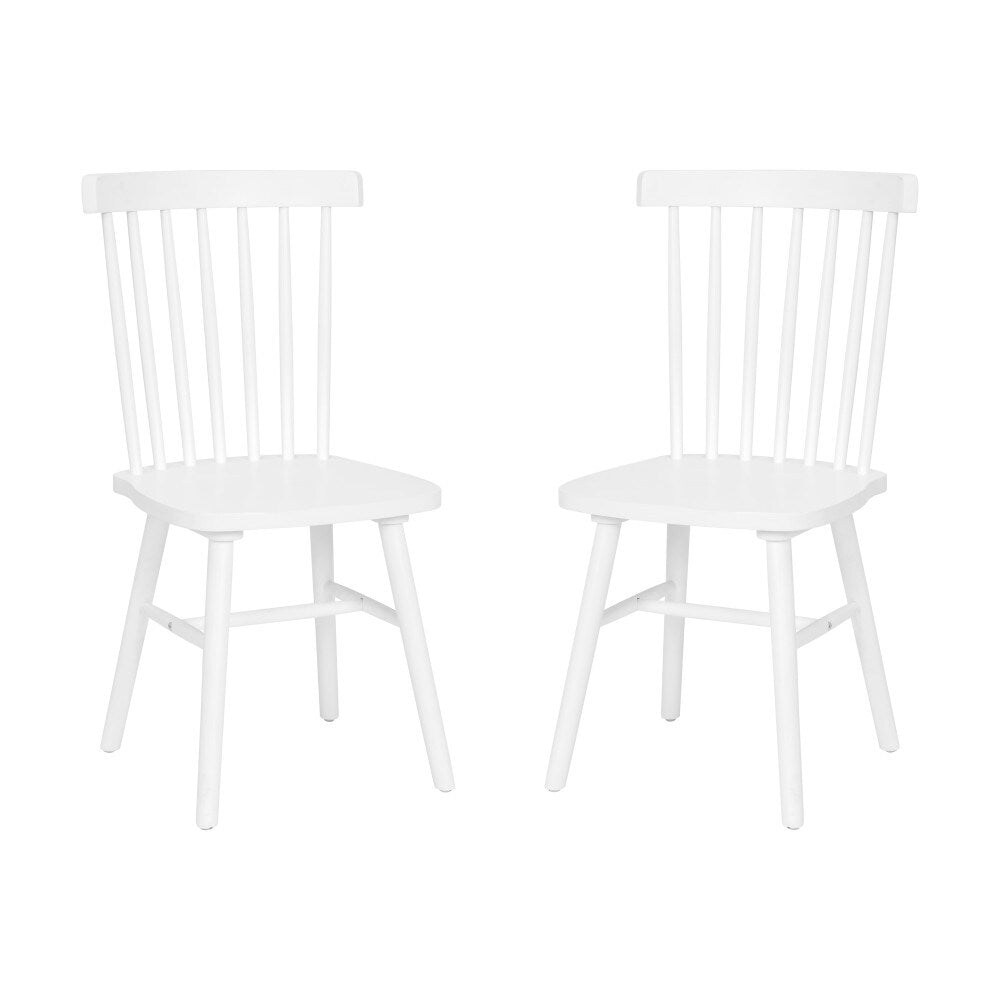 Windsor Style Commercial Solid Wood Spindle Back Dining Chairs -Set of 2 - White Threshold - studio McGee