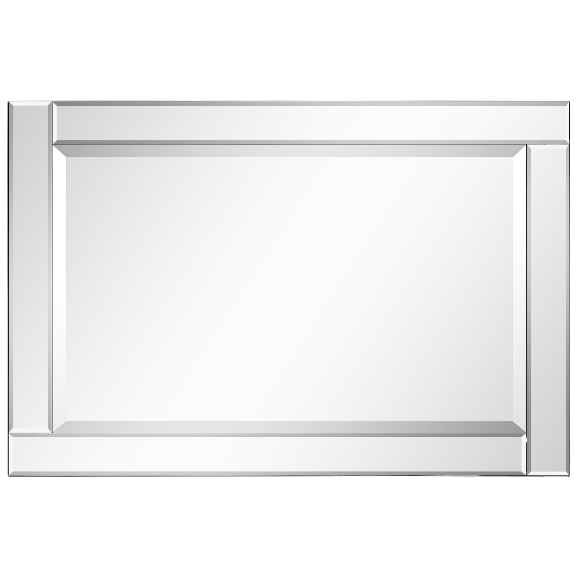 Empire Art Direct Wall Mirror 24-in W x 36-in H Clear Beveled Wall Mirror