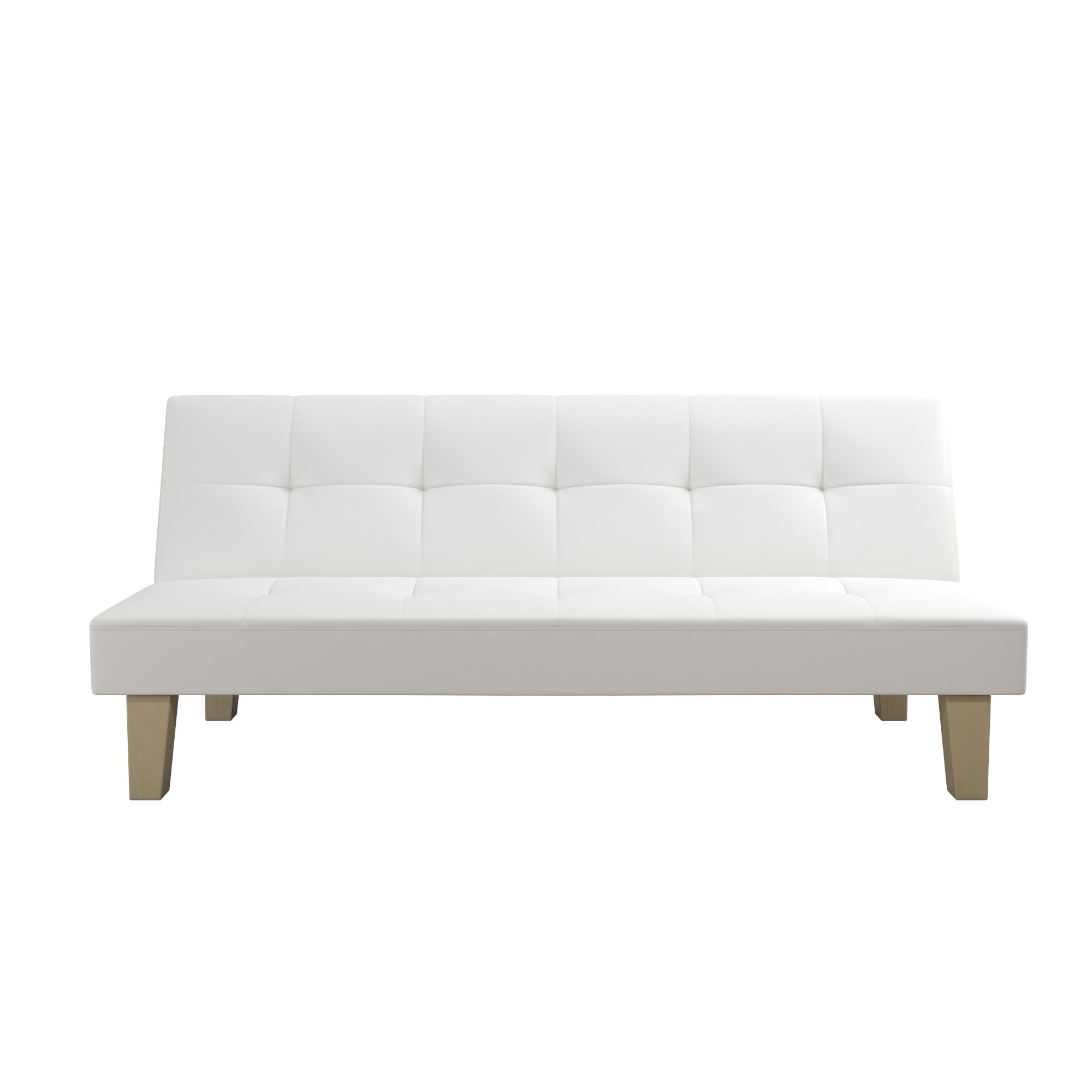 Desert Fields Aria Futon Sofa Bed, White