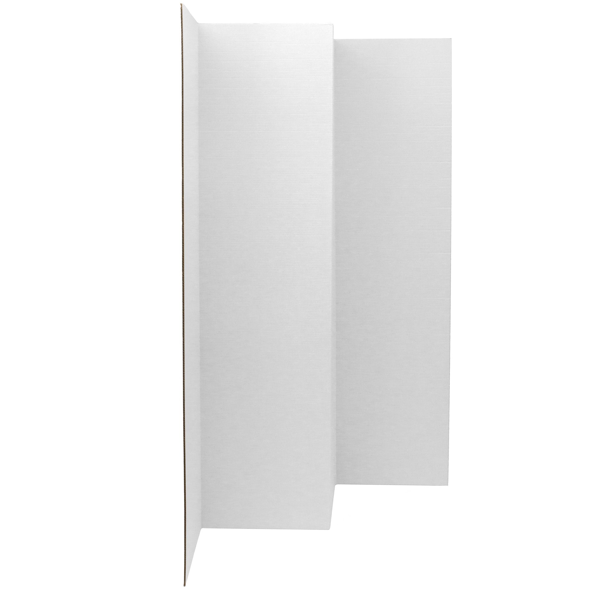 Oriental Furniture 6 ft. Tall White Cardboard Room Divider - 5 Panel