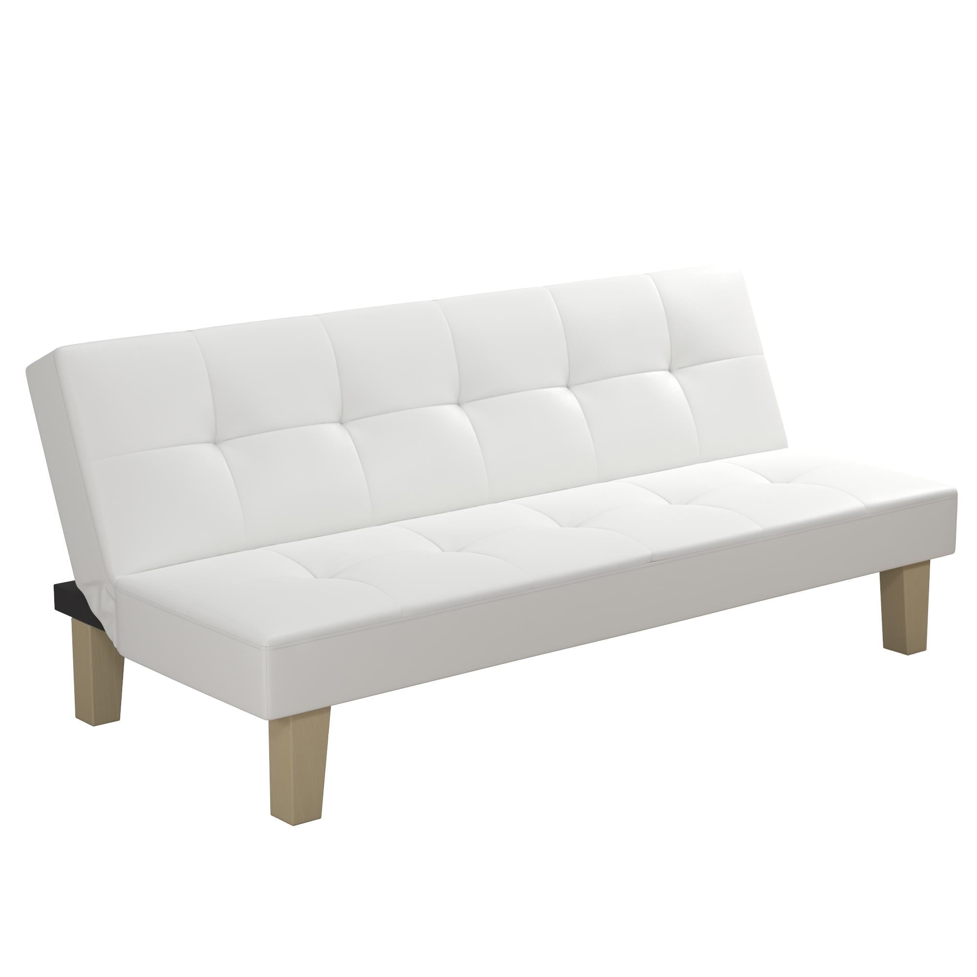 Desert Fields Aria Futon Sofa Bed, White