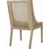 Luminescent Dining Chair with Gorgeous Backrest and Sloped Arms Set of 2 In Charcoal