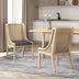 Luminescent Dining Chair with Gorgeous Backrest and Sloped Arms Set of 2 In Charcoal